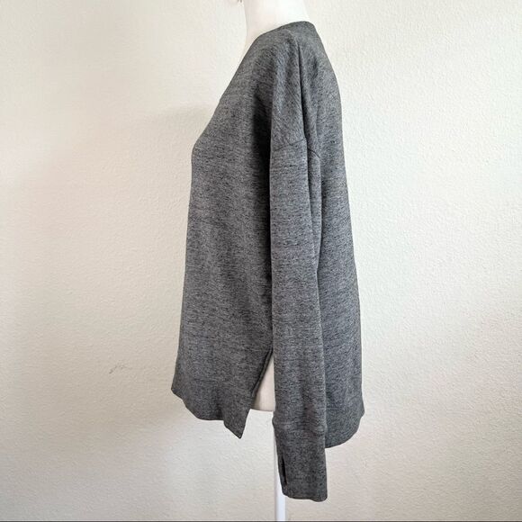 Athleta Coaster Luxe Soft Pullover Sweatshirt Women's S Dark Gray Lightweight - Picture 2 of 6